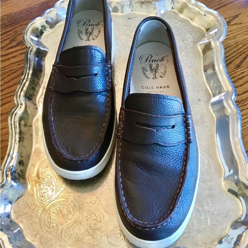 Cole Haan Men's Brown Leather Loafers